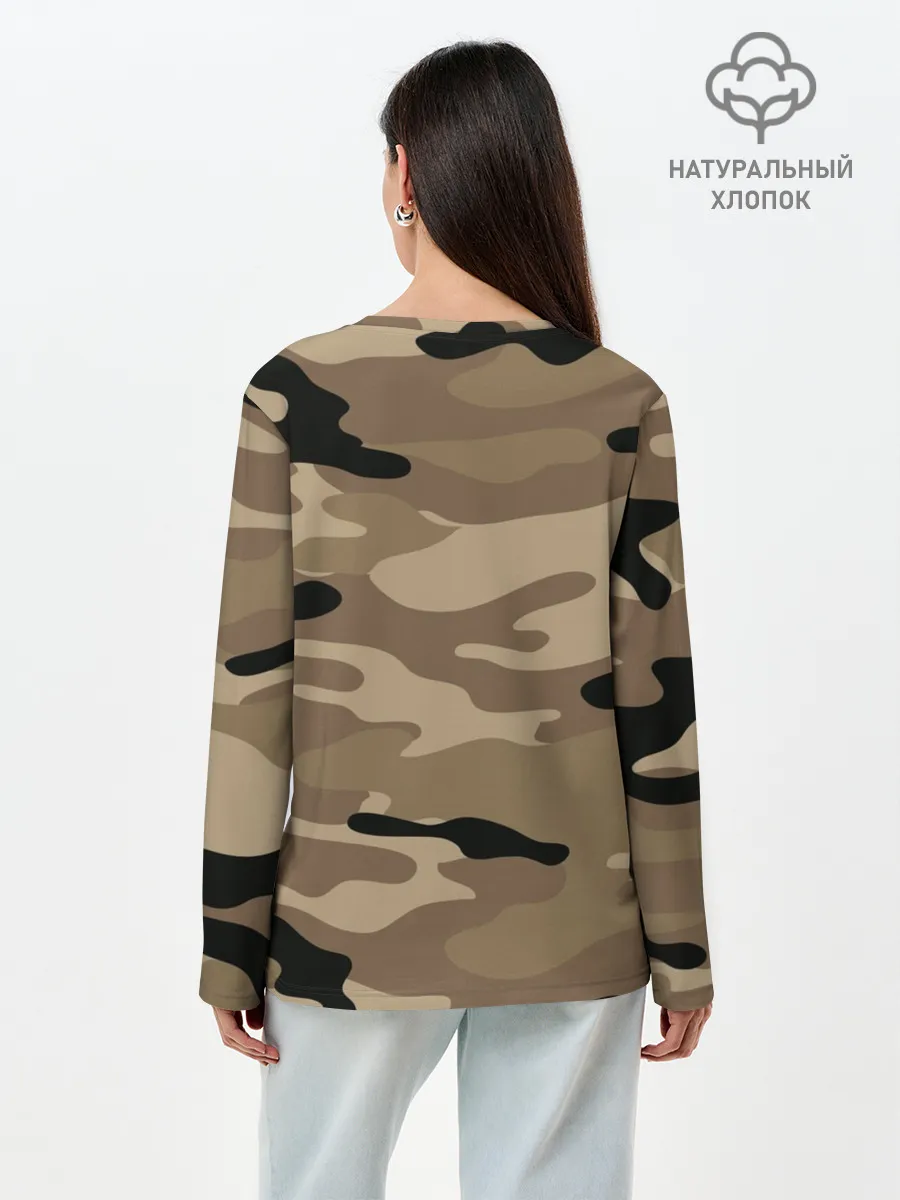 Лонгслив женский. Хлопок / PUPG.