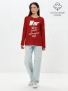 Лонгслив женский. Хлопок / WAR NEVER CHANGES