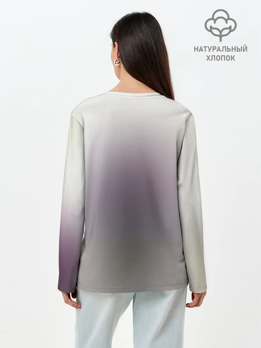 Лонгслив женский. Хлопок / Моб Психо 100