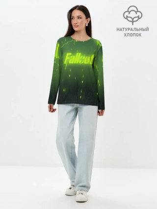 Лонгслив женский. Хлопок / FALLOUT RADSTORM