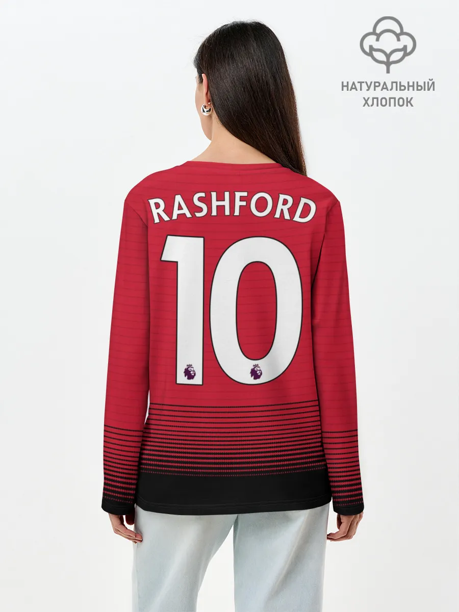 Лонгслив женский. Хлопок / Rashford home 18-19