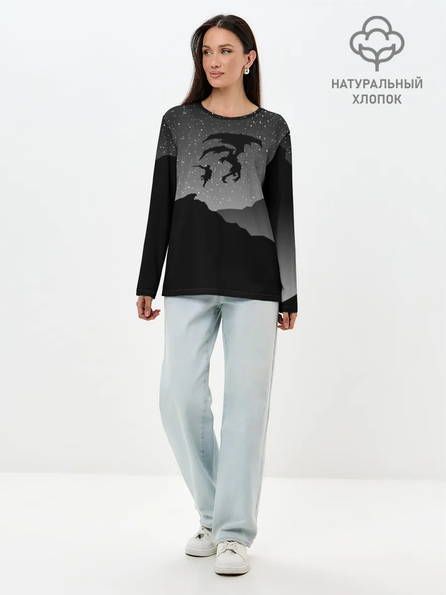 Лонгслив женский. Хлопок / THE ELDER SCROLLS