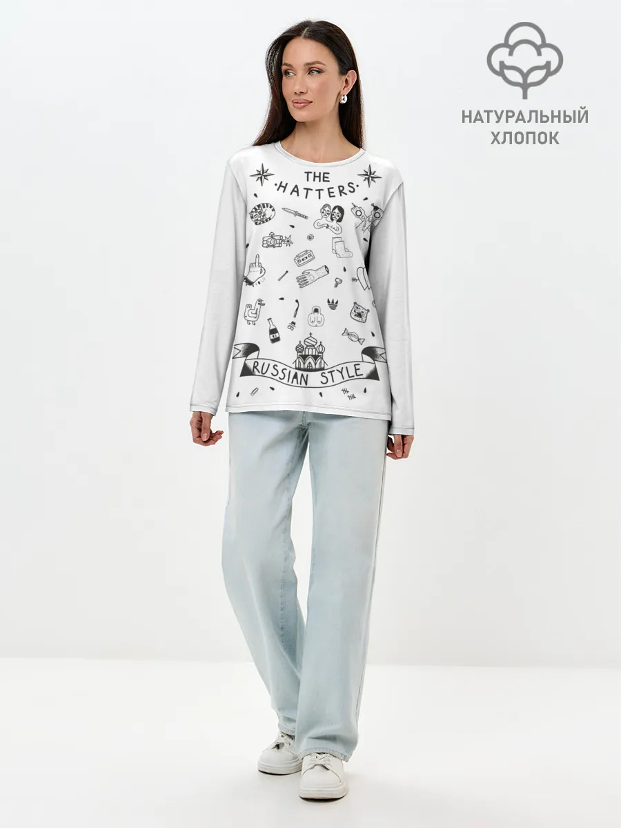 Лонгслив женский. Хлопок / Russian style