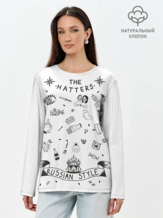 Лонгслив женский. Хлопок / Russian style