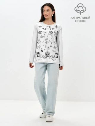Лонгслив женский. Хлопок / Russian style