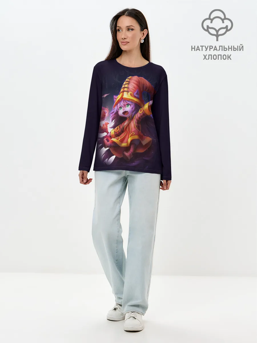 Лонгслив женский. Хлопок / Lulu