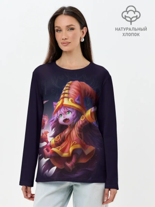 Лонгслив женский. Хлопок / Lulu
