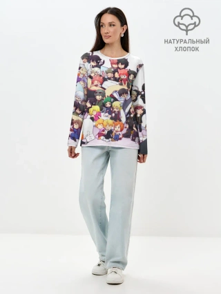 Лонгслив женский. Хлопок / Full Gintama