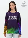 Лонгслив женский. Хлопок / IMAGINE DRAGONS