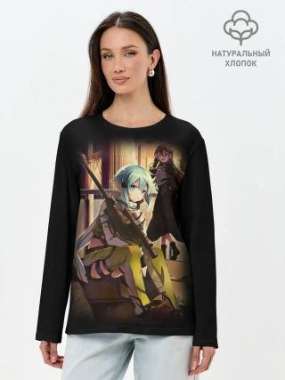 Лонгслив женский. Хлопок / Bullet of Bullets