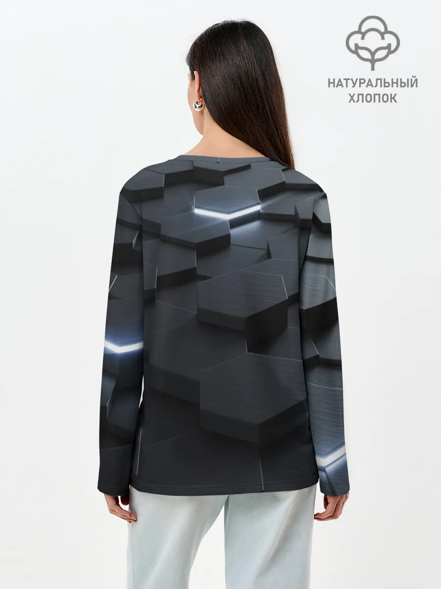 Лонгслив женский. Хлопок / НАНО СОТЫ