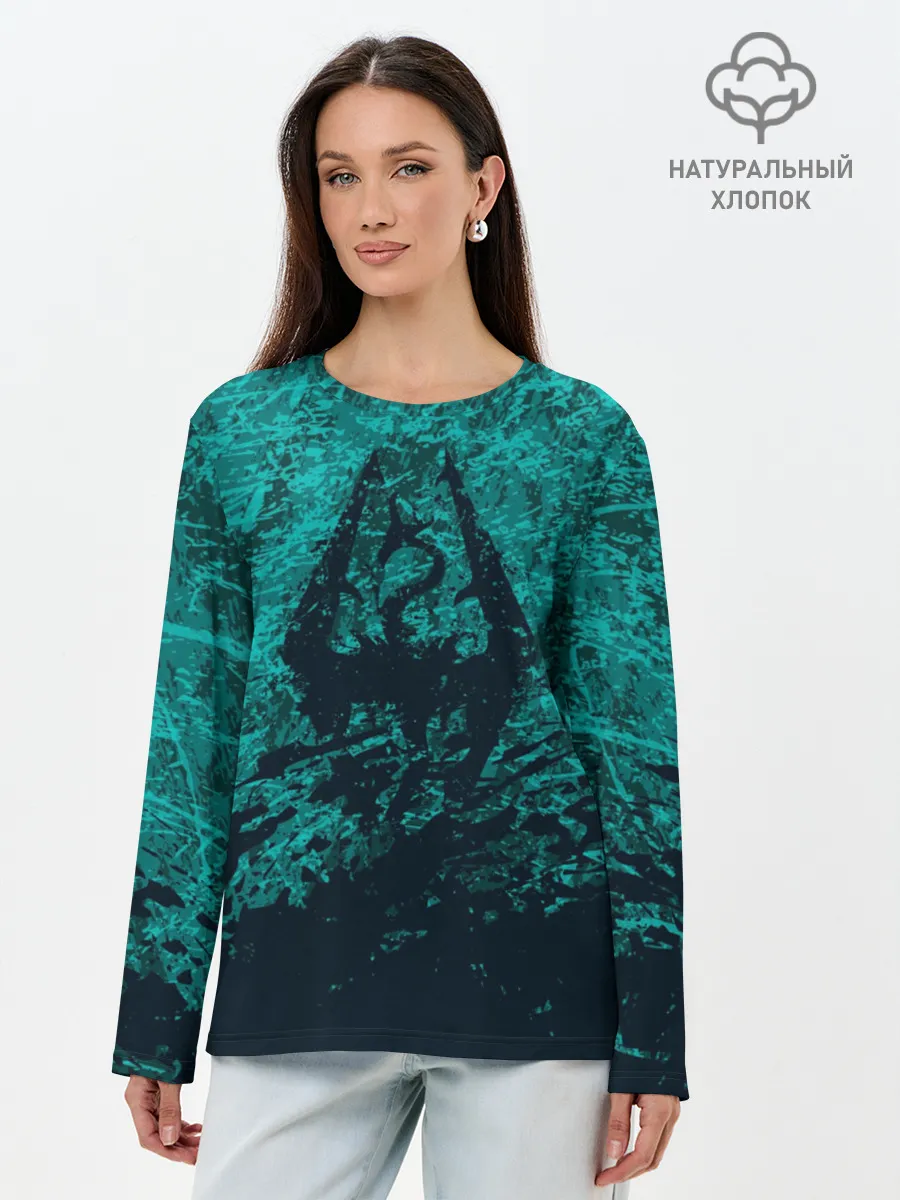 Лонгслив женский. Хлопок / THE ELDER SCROLLS