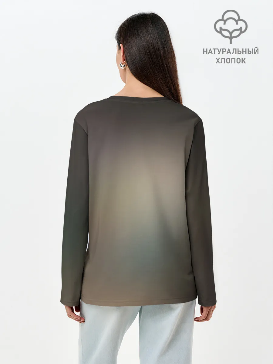 Лонгслив женский. Хлопок / Обнимашки