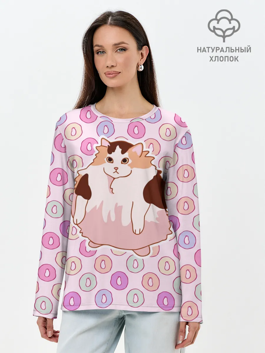Лонгслив женский. Хлопок / Loops