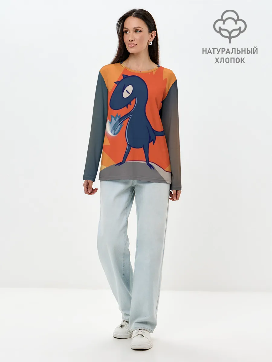 Лонгслив женский. Хлопок / Люси