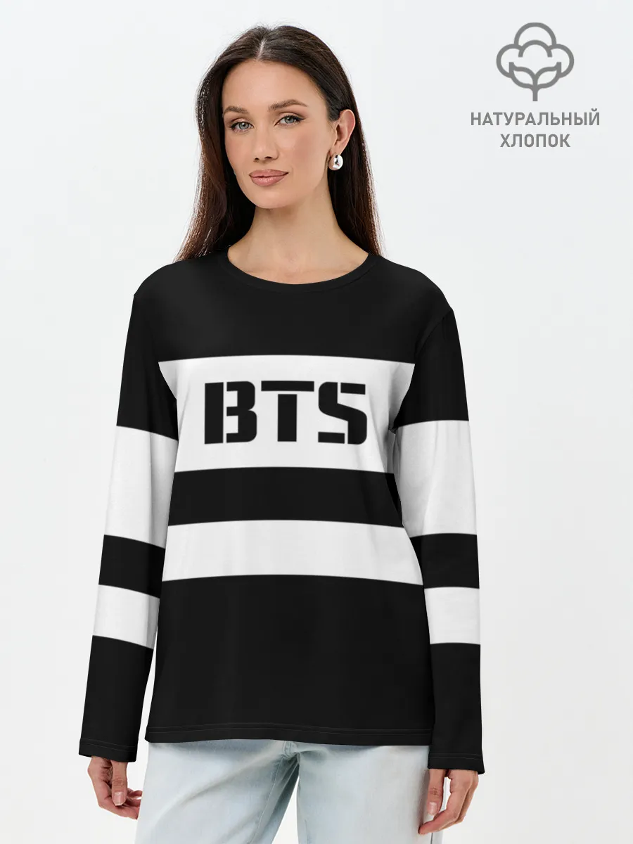 Лонгслив женский. Хлопок / BTS
