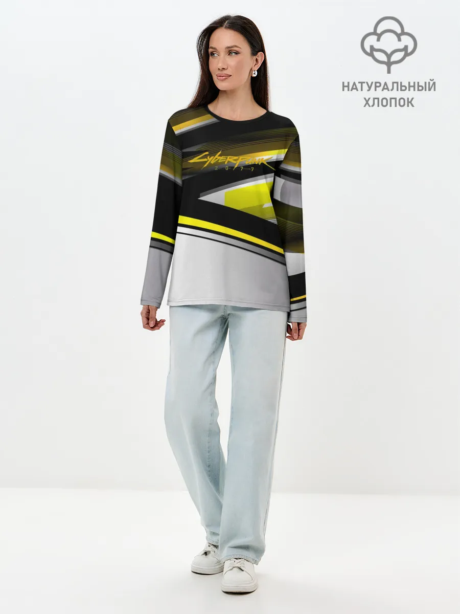 Лонгслив женский. Хлопок / CyberPunk 2077