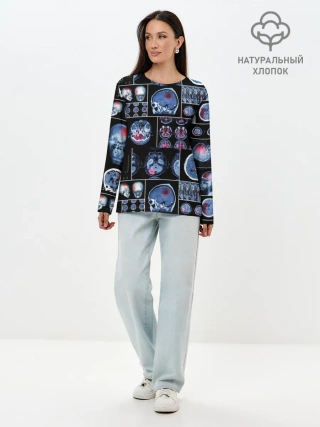 Лонгслив женский. Хлопок / неврология