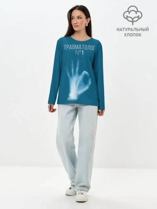Лонгслив женский. Хлопок / врач травматолог
