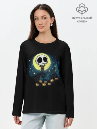 Лонгслив женский. Хлопок / The Nightmare Before Christmas