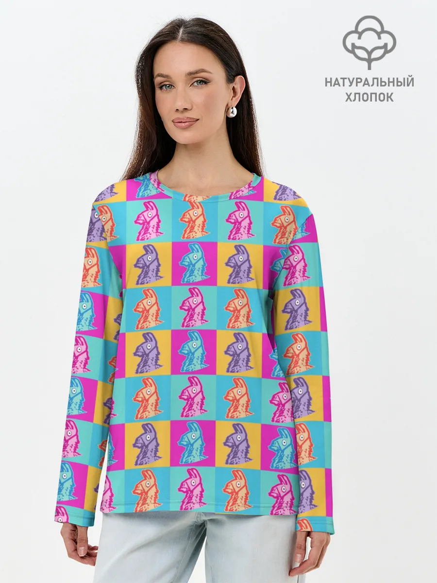 Лонгслив женский. Хлопок / FORTNITE