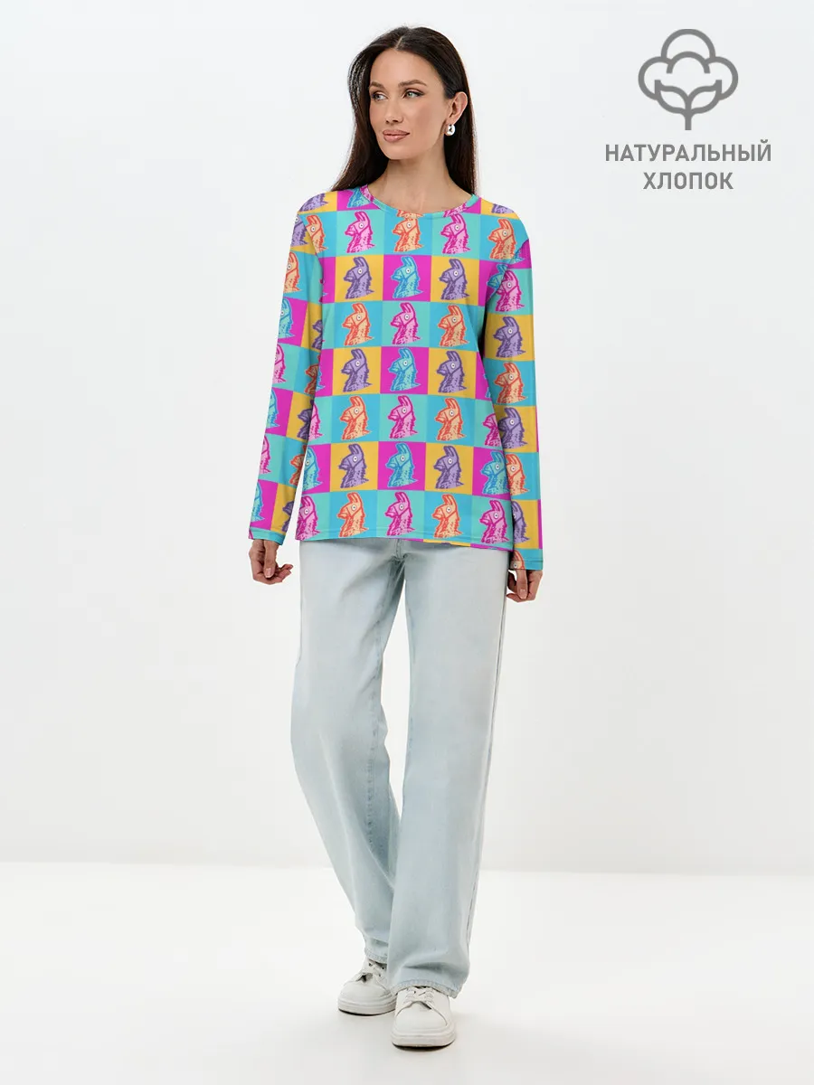 Лонгслив женский. Хлопок / FORTNITE