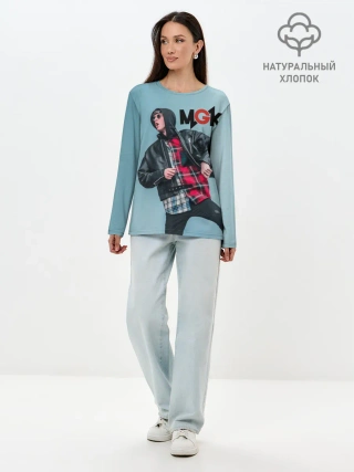 Лонгслив женский. Хлопок / Machine gun kelly