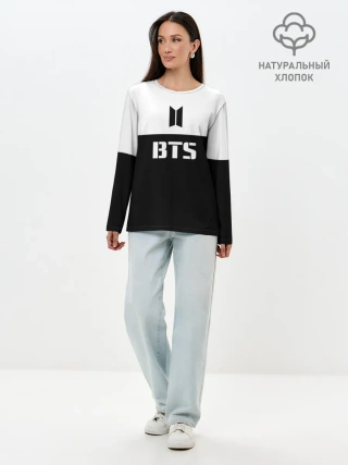 Лонгслив женский. Хлопок / BTS