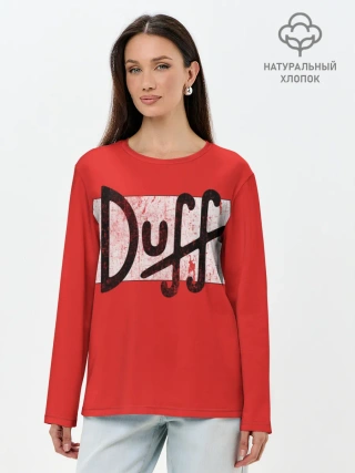 Лонгслив женский. Хлопок / Duff Beer