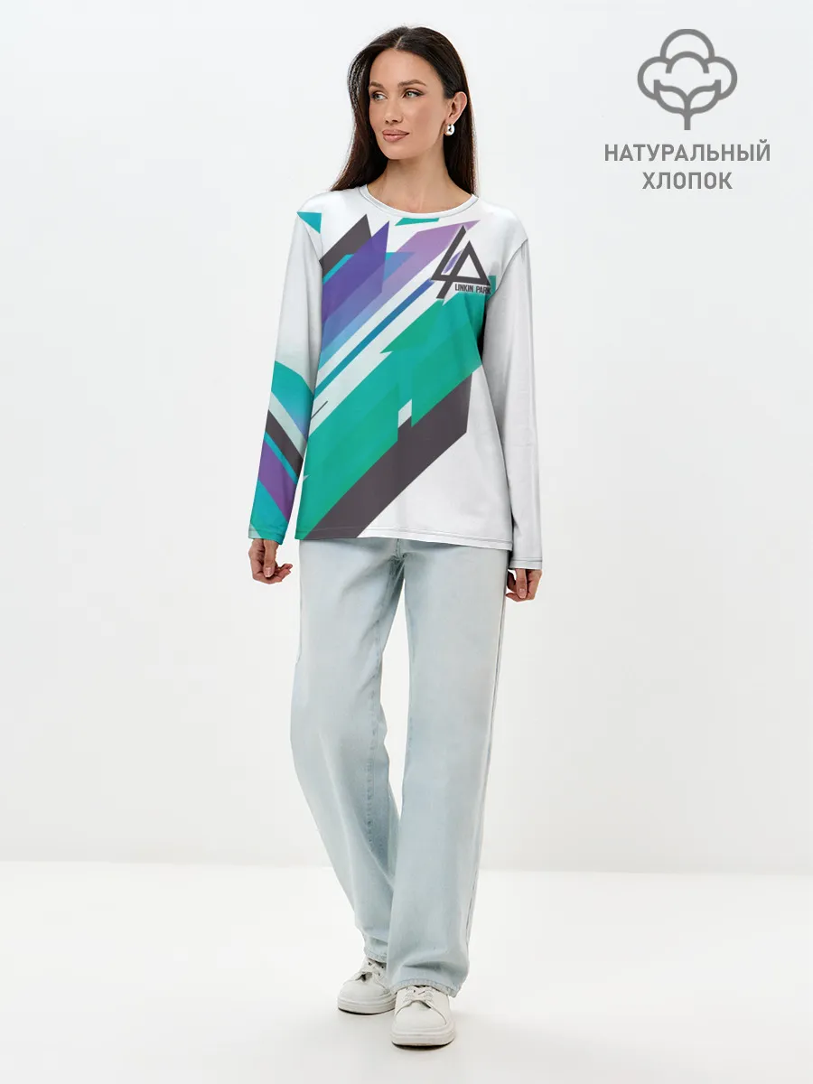 Лонгслив женский. Хлопок / Linkin Park