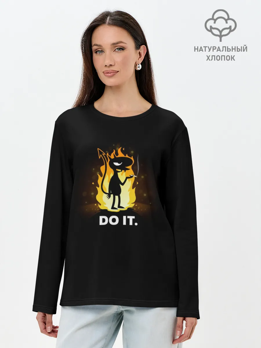 Лонгслив женский. Хлопок / Disenchantment. Do it