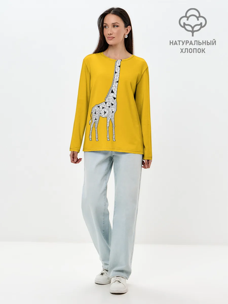 Лонгслив женский. Хлопок / Я Жираф