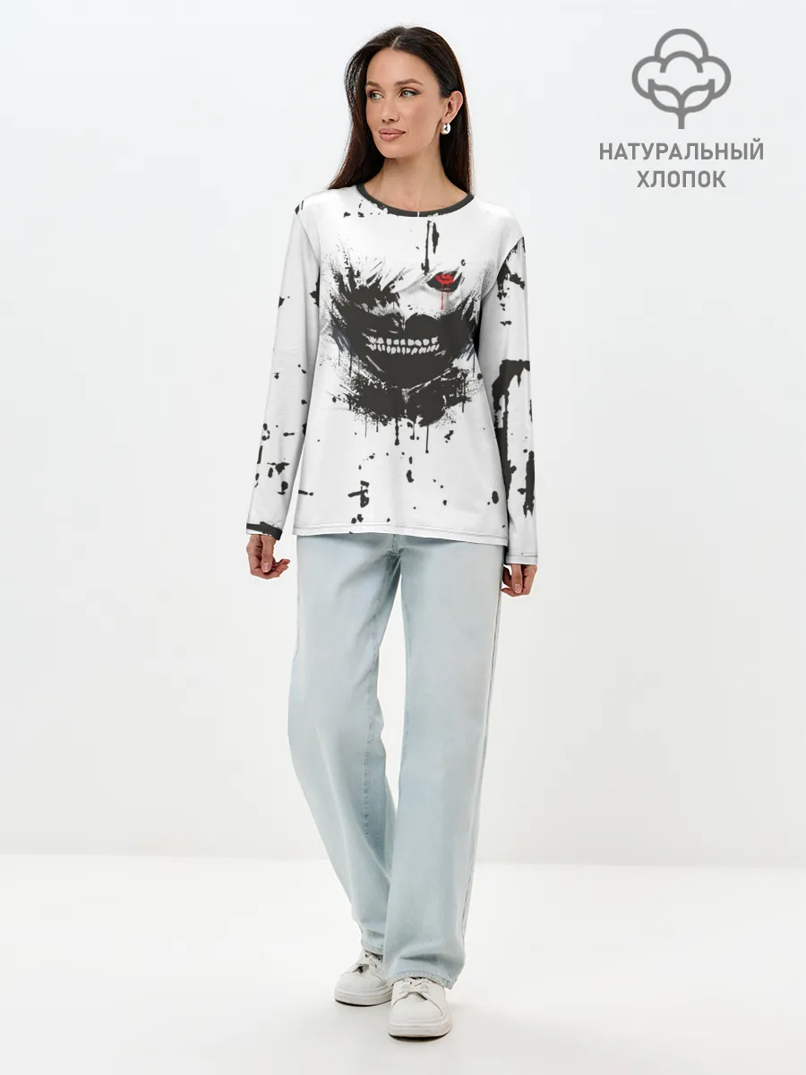 Лонгслив женский. Хлопок / Kaneki Ken