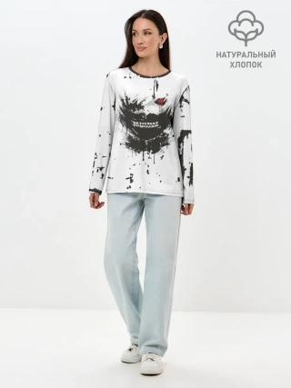 Лонгслив женский. Хлопок / Kaneki Ken