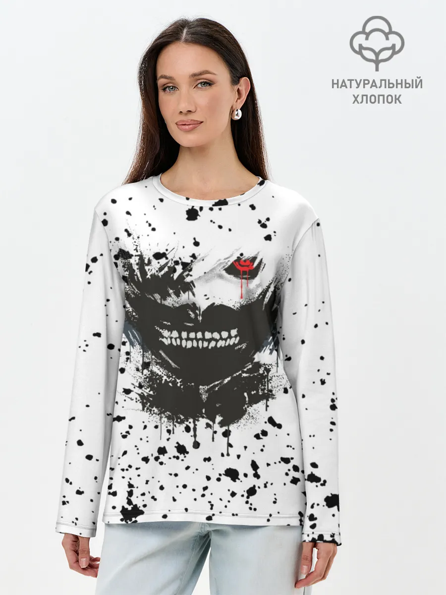 Лонгслив женский. Хлопок / Kaneki Ken