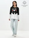 Лонгслив женский. Хлопок / Kumamon повис