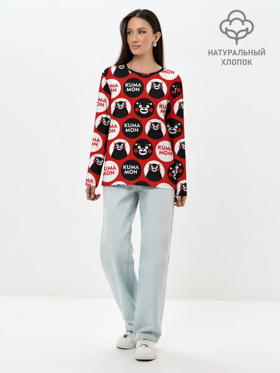 Лонгслив женский. Хлопок / с ывс