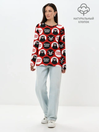 Лонгслив женский. Хлопок / с ывс