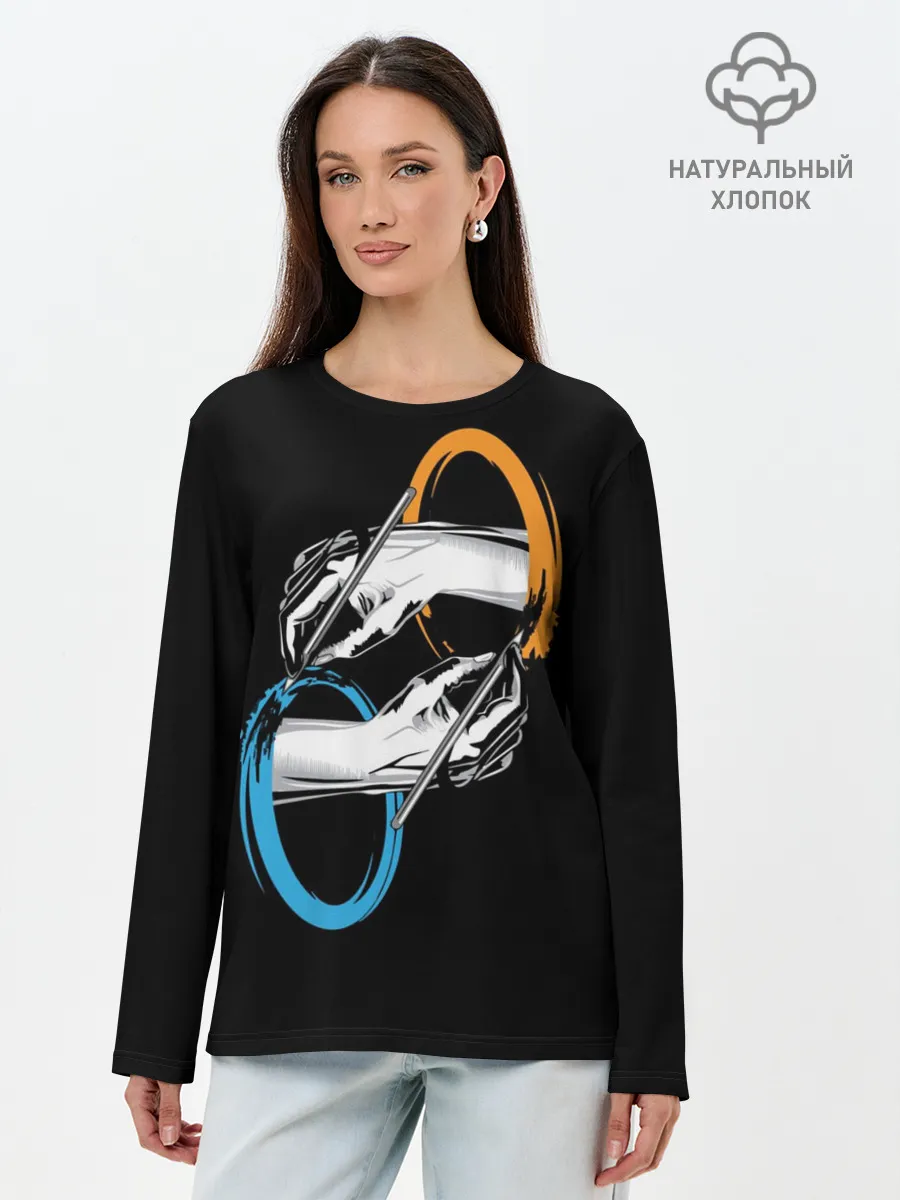 Лонгслив женский. Хлопок / Portal
