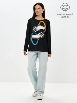 Лонгслив женский. Хлопок / Portal