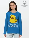 Лонгслив женский. Хлопок / I Dont Give a Duck