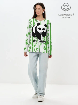 Лонгслив женский. Хлопок / Still Alive