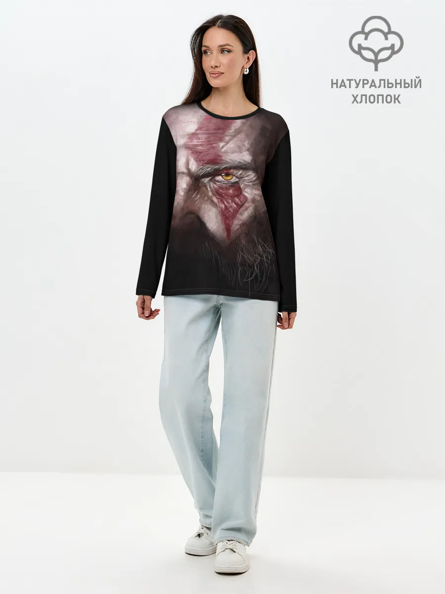 Лонгслив женский. Хлопок / God of War