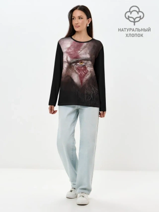 Лонгслив женский. Хлопок / God of War