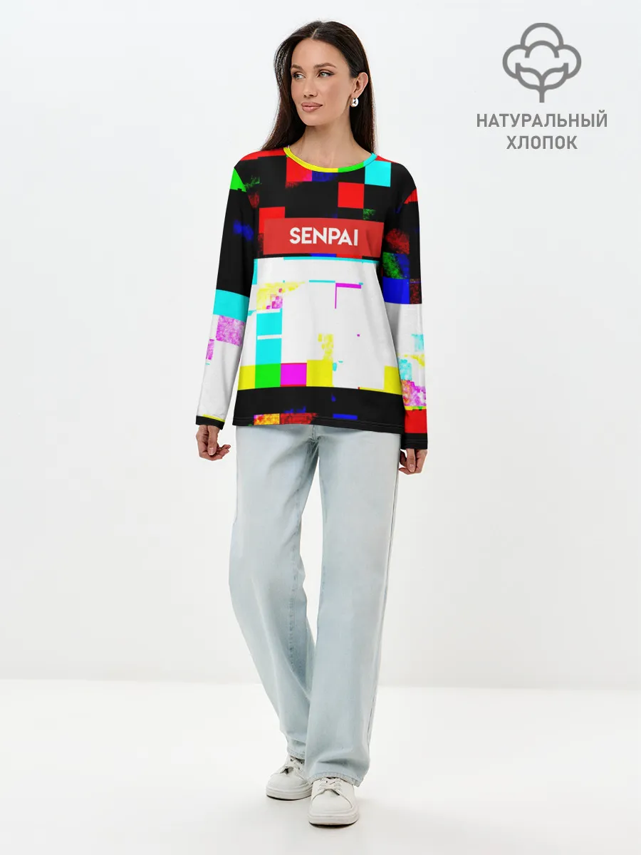 Лонгслив женский. Хлопок / SENPAI