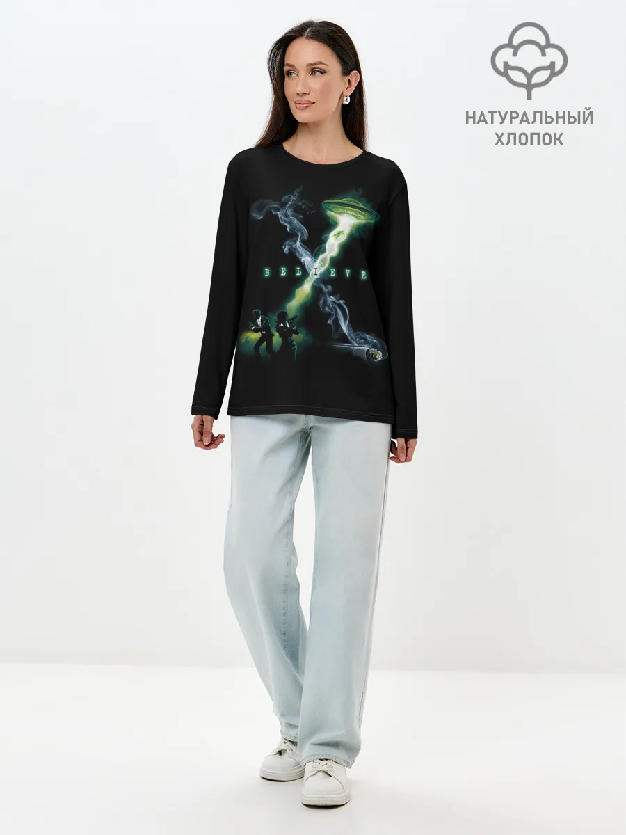 Лонгслив женский. Хлопок / Believe