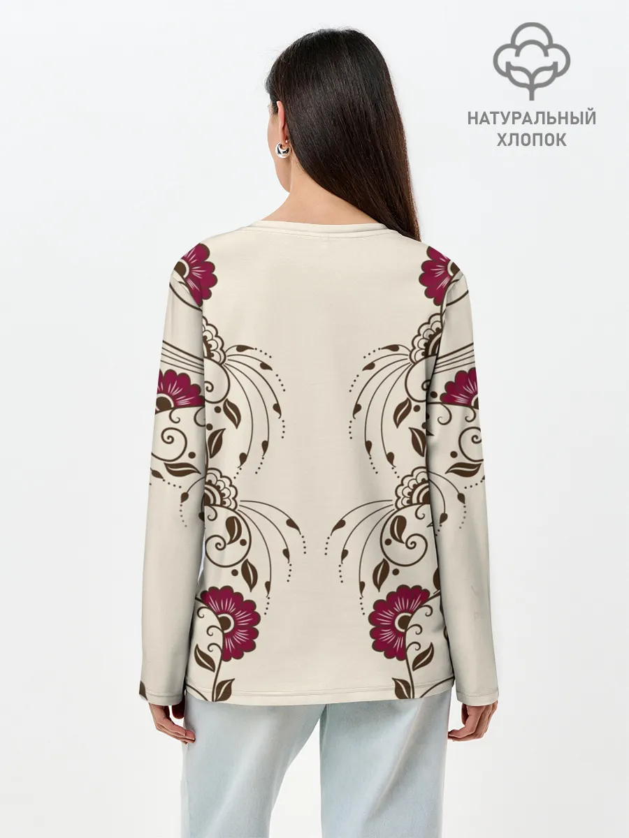 Лонгслив женский. Хлопок / BTS