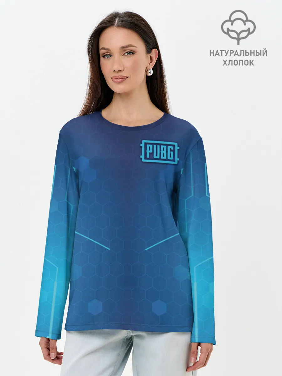 Лонгслив женский. Хлопок / PUBG Guard Light