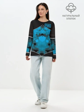 Лонгслив женский. Хлопок / PUBG Steel Armor