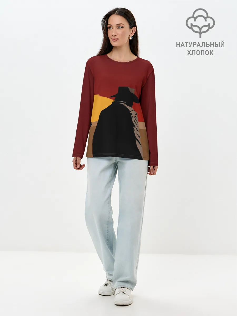 Лонгслив женский. Хлопок / Red Dead Redemption 2